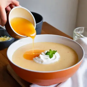 Рецепт Свекольник с козьим сыром и медом - Добавление заправки