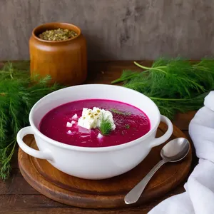 Рецепт Свекольник с козьим сыром и медом - Финальные штрихи