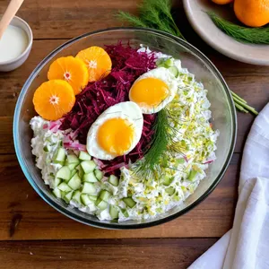Рецепт Свекольник с мандарином и тархуном - Сборка свекольника