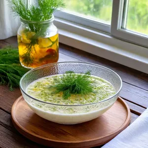 Рецепт Свекольник с огурцом и укропом на кефире - Охлаждение и подача