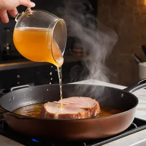 Рецепт Свиная корейка с яблочным сидром и розмарином - Приготовление соуса