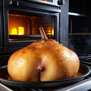 Рецепт Свиная шея запеченная с грушами и тимьяном - Запекание