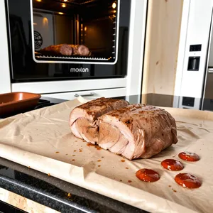 Рецепт Свиная вырезка с медовой корочкой и чесноком - Подготовка к запеканию