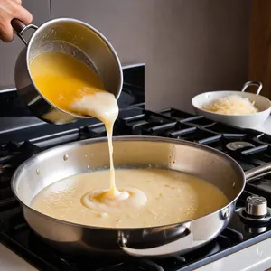 Рецепт Сырная паста с трюфелем и грецкими орехами - Приготовление соуса