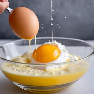 Рецепт Сырная запеканка с фаршем и картофелем - Приготовление заливки