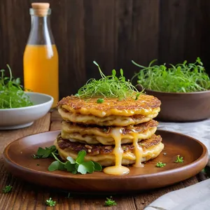 Рецепт Сырные бризоли с грушей и грецким орехом - Подача