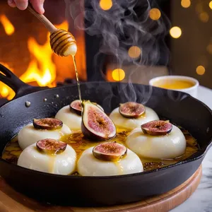 Рецепт Сырные бризоли с инжиром и медом - Обжарка бризолей