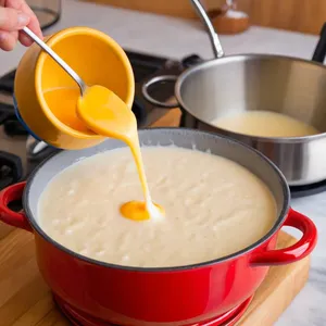 Рецепт Сырные фондю с белыми грибами и трюфелем - Загущение фондю