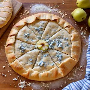 Рецепт Сырные галеты с грушей и голубым сыром - Формирование галет