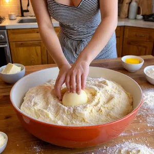 Рецепт Сырные конвертики с курагой и фундуком - Приготовление теста