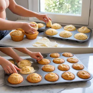 Рецепт Сырные корзинки с грушей и грецким орехом - Формирование корзинок