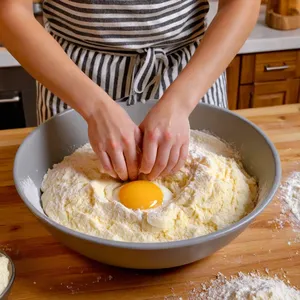 Рецепт Сырные корзинки с хурмой и грецким орехом - Приготовление теста для корзинок