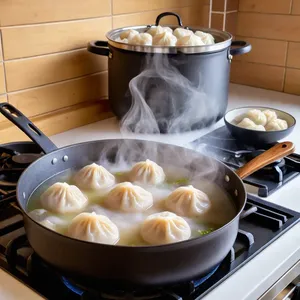 Рецепт Сырные пельмени с трюфельным маслом - Варка пельменей