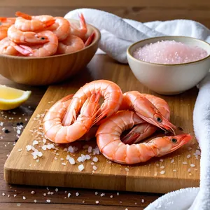 Рецепт Сырные рафаэлки с креветками и чесночным соусом - Подготовка креветок