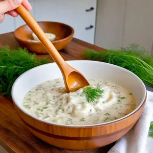 Рецепт Сырные рафаэлки с креветками и чесночным соусом - Приготовление чесночного соуса