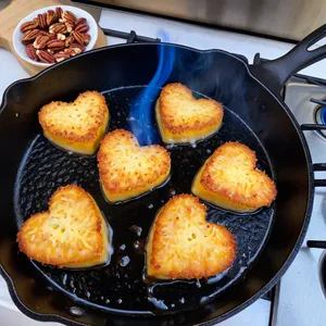 Рецепт Сырные сердечки с клюквой и пеканом - Жарка