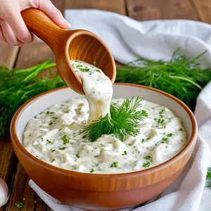 Рецепт Сырные шарики с чесночным соусом - Приготовление чесночного соуса