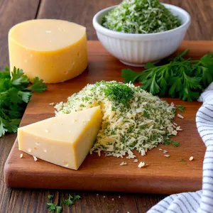 Рецепт Сырные шарики с чесноком и зеленью - Подготовка ингредиентов