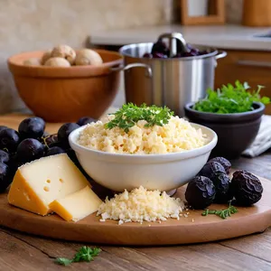 Рецепт Сырные шарики с грецкими орехами и черносливом - Подготовка ингредиентов