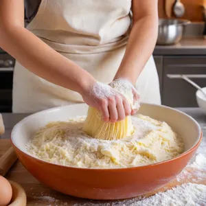 Рецепт Сырные звёзды с мандарином и фисташками - Приготовление теста