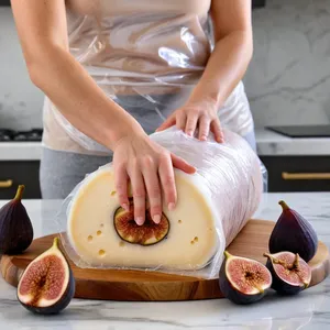 Рецепт Сырный рулет с инжиром и кунжутом - Формирование рулета
