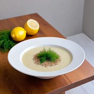 Рецепт Таратор с огурцом и кунжутной заправкой - Подача