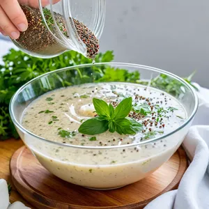 Рецепт Таратор с огурцом и укропом на ряженке - Приправление и охлаждение