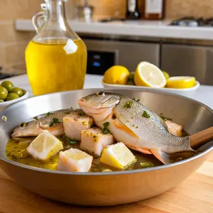 Рецепт Тартар из дорадо с фенхелем и апельсином - Маринование дорадо