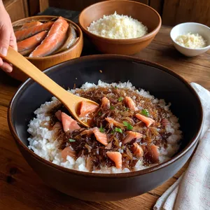 Рецепт Тюря с копчёной рыбой и хреном на квасе - Приготовление основы тюри