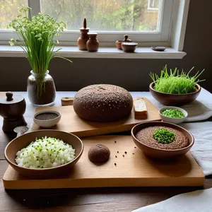 Рецепт Тюря с копчёной рыбой и хреном на квасе - Подача блюда