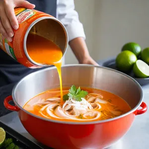 Рецепт Том Ям с кальмарами и листьями лайма - Завершение приготовления