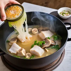 Рецепт Том Ям с треской и лимонным сорго - Приготовление трески