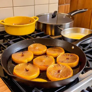 Рецепт Тост с копченой уткой и айвой - Обжарка айвы