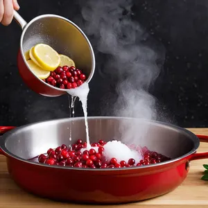 Рецепт Тост с копчёной олениной и брусничным соусом - Приготовление брусничного соуса