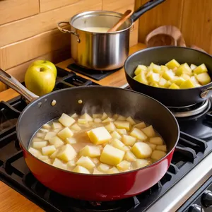 Рецепт Тост с копчёной скумбрией и яблочным пюре - Приготовление яблочного пюре