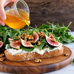 Рецепт Тосты с инжиром и козьим сыром - Сборка тостов