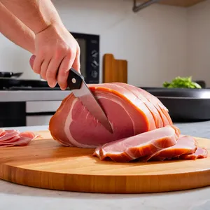 Рецепт Тосты с ветчиной и сырным соусом - Подготовка ветчины