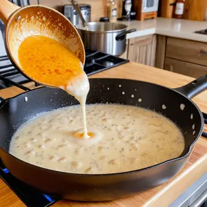 Рецепт Треска с чесночно-сливочным соусом и брокколи - Приготовление чесночно-сливочного соуса