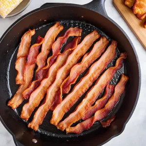 Рецепт Цезарь с хрустящим беконом и яйцом пашот - Приготовление бекона