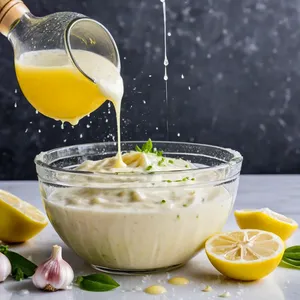 Рецепт Цезарь с лососем и кедровыми орешками - Приготовление заправки
