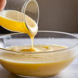Рецепт Цезарь с манго и копченой курицей - Приготовление заправки