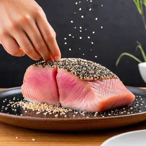 Рецепт Тунец с кунжутной корочкой на гриле - Обваливание в кунжуте