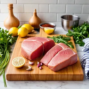 Рецепт Тунец в фольге с кокосовым молоком и лемонграссом - Подготовка ингредиентов
