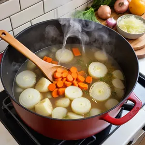 Рецепт Уха из камбалы с фенхелем и лимонной цедрой - Приготовление бульона