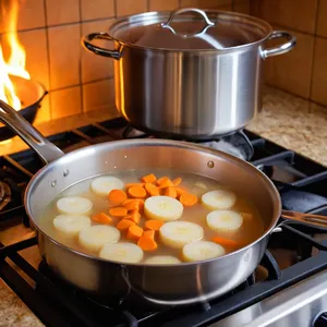 Рецепт Уха из лосося с морошкой и укропом - Приготовление бульона