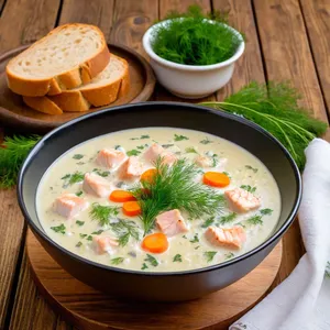 Рецепт Уха из щуки с можжевельником и сливками - Подача ухи