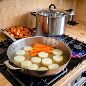 Рецепт Уха из стерляди с вермутом и эстрагоном - Приготовление бульона