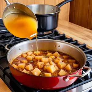 Рецепт Утиная грудка сувид с айвовым соусом и розмарином - Приготовление айвового соуса