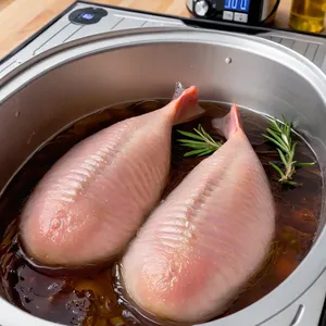 Рецепт Утиная грудка сувид с гранатовым соусом и розмарином - Вакуумирование и приготовление сувид