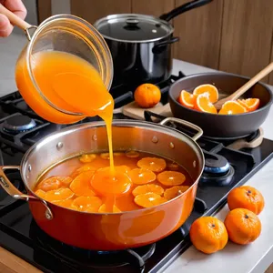 Рецепт Утиная грудка сувид с мандариновым соусом и розмарином - Приготовление мандаринового соуса
